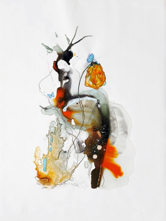 50x70, mixed media auf steinpapier